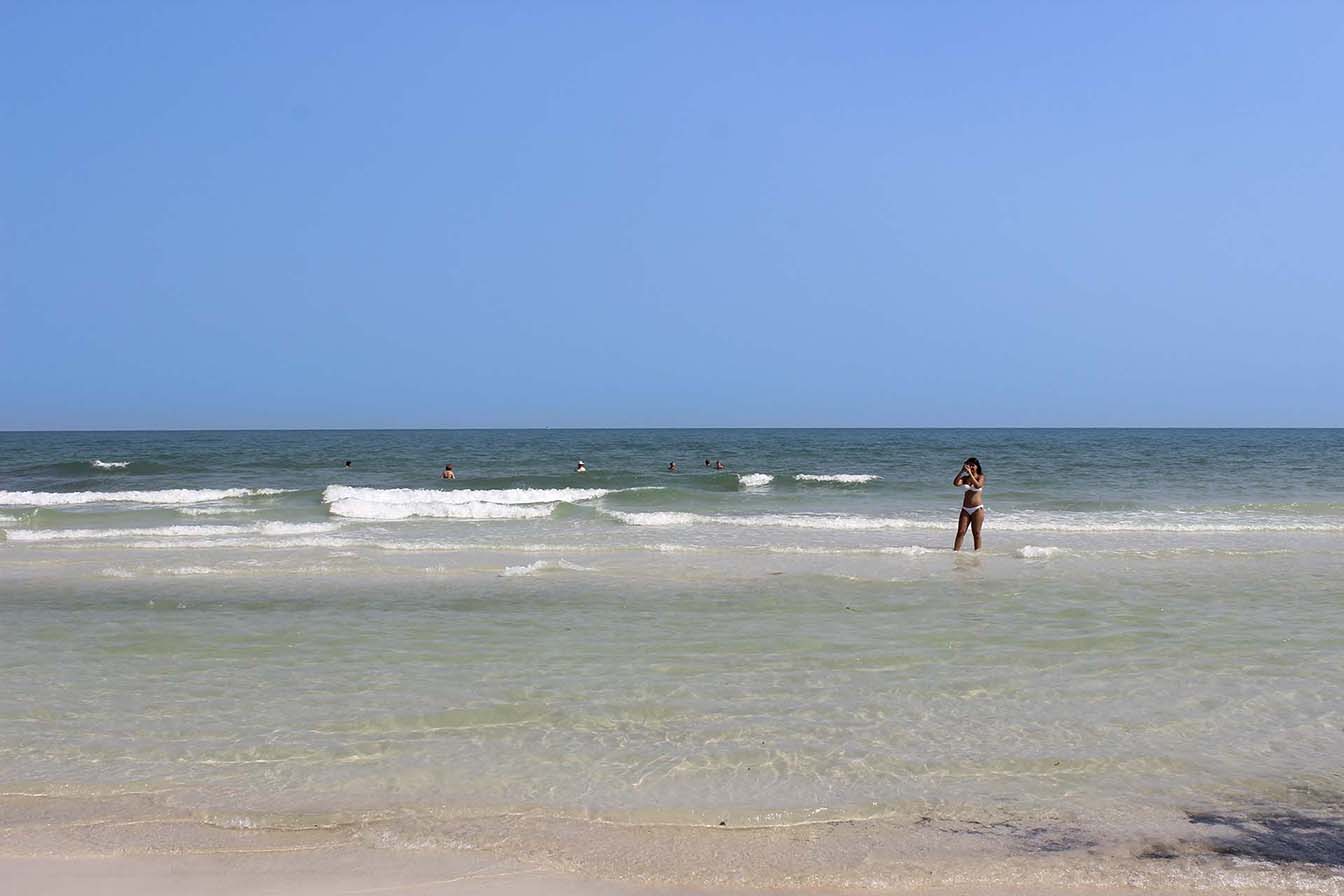 Пляж Sao Beach экзотические виды, белоснежный пескок и лазурное море