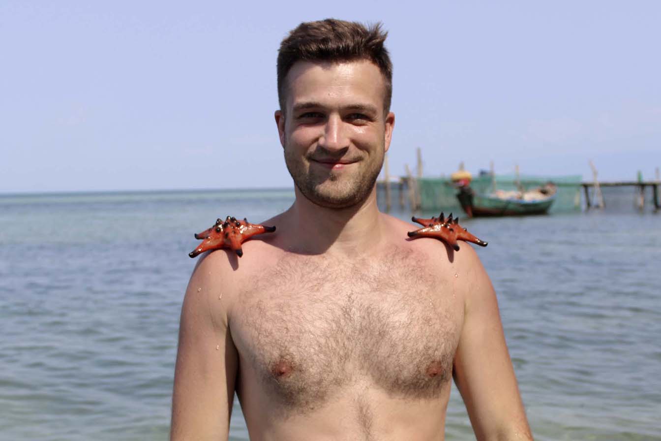 Пляж Starfish Beach прикоснись к звездам
